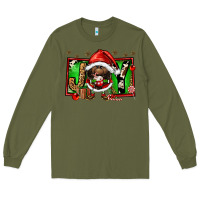 Army Green joy afro santa gnomes Long Sleeve Tee - FaDigitalArtStudio