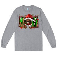Heather Grey joy afro santa gnomes Long Sleeve Tee - FaDigitalArtStudio