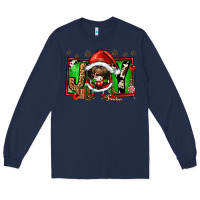 Navy joy afro santa gnomes Long Sleeve Tee - FaDigitalArtStudio