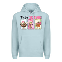 Blue Mist Christmas tis the season Premium Hoodie - MaliasSmallBusiness