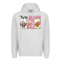 Dove Grey Christmas tis the season Premium Hoodie - MaliasSmallBusiness
