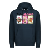 Navy Christmas tis the season Premium Hoodie - MaliasSmallBusiness
