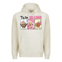 Oatmeal Heather Christmas tis the season Premium Hoodie - MaliasSmallBusiness