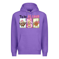 Purple Christmas tis the season Premium Hoodie - MaliasSmallBusiness