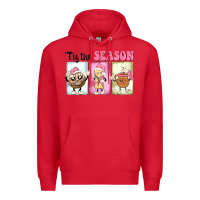 Red Christmas tis the season Premium Hoodie - MaliasSmallBusiness