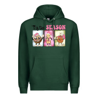 Sports Green Christmas tis the season Premium Hoodie - MaliasSmallBusiness