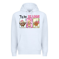 White Christmas tis the season Premium Hoodie - MaliasSmallBusiness