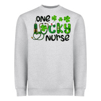 Heather Grey one lucky nurse Heavyweight Sweatshirt - RanaPortraitStore