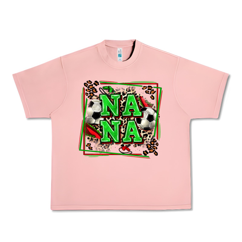 Soccer Nana With Leopard Urban Heavy Tee by Zillion Design Studio | Teevron