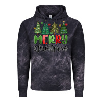 Cloud Black merry christmas trees Vintage Hoodie - MaliasSmallBusiness