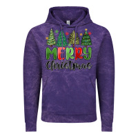 Cloud Purple merry christmas trees Vintage Hoodie - MaliasSmallBusiness
