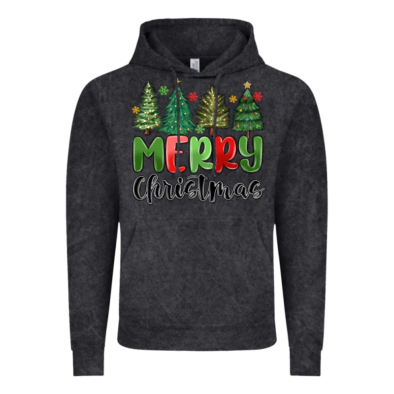 Merry Christmas Trees Vintage Hoodie by MaliasSmallBusiness | Teevron