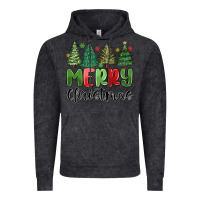 Vintage Black merry christmas trees Vintage Hoodie - MaliasSmallBusiness