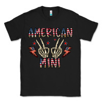 Black american mini Classic Tee - CowhideDigitalArt