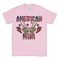 Bubblegum Pink american mini Classic Tee - CowhideDigitalArt