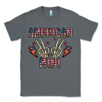 Charcoal Heather american mini Classic Tee - CowhideDigitalArt