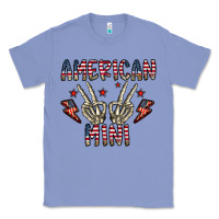 Colony Blue american mini Classic Tee - CowhideDigitalArt