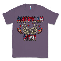 Lavender american mini Classic Tee - CowhideDigitalArt
