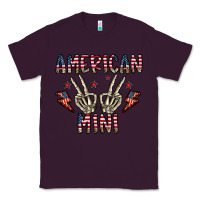Plum american mini Classic Tee - CowhideDigitalArt