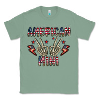 Sage american mini Classic Tee - CowhideDigitalArt