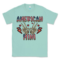 Seafoam american mini Classic Tee - CowhideDigitalArt