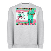 Heather Grey she works willingly with her hands afro nurse Heavyweight Sweatshirt - RanaPortraitStore