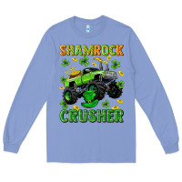 Colony Blue st patricks shamrock crusher Long Sleeve Tee - Neo Western