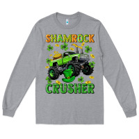Heather Grey st patricks shamrock crusher Long Sleeve Tee - Neo Western