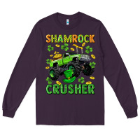 Plum st patricks shamrock crusher Long Sleeve Tee - Neo Western
