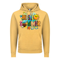 Vintage Mustard hello summer Vintage Hoodie - JahusDesignShop