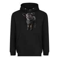 Black southdown baby sheep Heavyweight Hoodie - LillyAllenDesigns