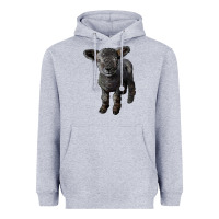 Heather Grey southdown baby sheep Heavyweight Hoodie - LillyAllenDesigns