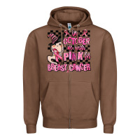 Chestnut in october we wear pink for breast cancer Zipper Hoodie - AdoDesignShop