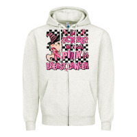 Oatmeal Heather in october we wear pink for breast cancer Zipper Hoodie - AdoDesignShop