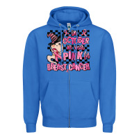 True Royal in october we wear pink for breast cancer Zipper Hoodie - AdoDesignShop