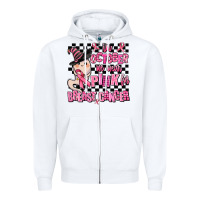 White in october we wear pink for breast cancer Zipper Hoodie - AdoDesignShop