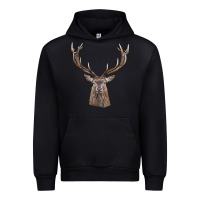 Foreset Green elk deer head Urban Hoodie - LillyAllenDesigns