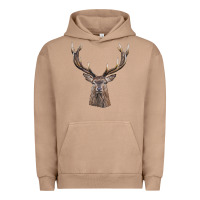Pigment Burro elk deer head Urban Hoodie - LillyAllenDesigns