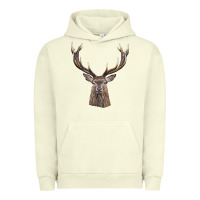 Pigment Pistachio elk deer head Urban Hoodie - LillyAllenDesigns