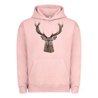 Pigment Salmon elk deer head Urban Hoodie - LillyAllenDesigns