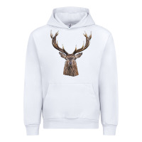 White elk deer head Urban Hoodie - LillyAllenDesigns