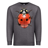 Charcoal Heather lady bug Premium Sweatshirt - LillyAllenDesigns
