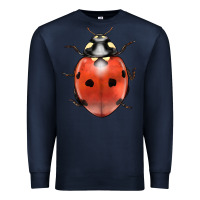 Navy lady bug Premium Sweatshirt - LillyAllenDesigns