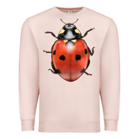 Pale Pink lady bug Premium Sweatshirt - LillyAllenDesigns