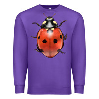 Purple lady bug Premium Sweatshirt - LillyAllenDesigns
