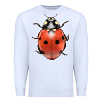 White lady bug Premium Sweatshirt - LillyAllenDesigns