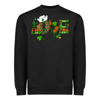 Black st patricks day love nurse Heavyweight Sweatshirt - RanaPortraitStore