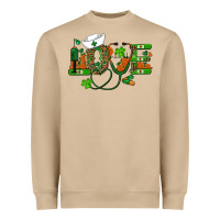Mushroom st patricks day love nurse Heavyweight Sweatshirt - RanaPortraitStore