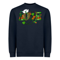 Navy st patricks day love nurse Heavyweight Sweatshirt - RanaPortraitStore