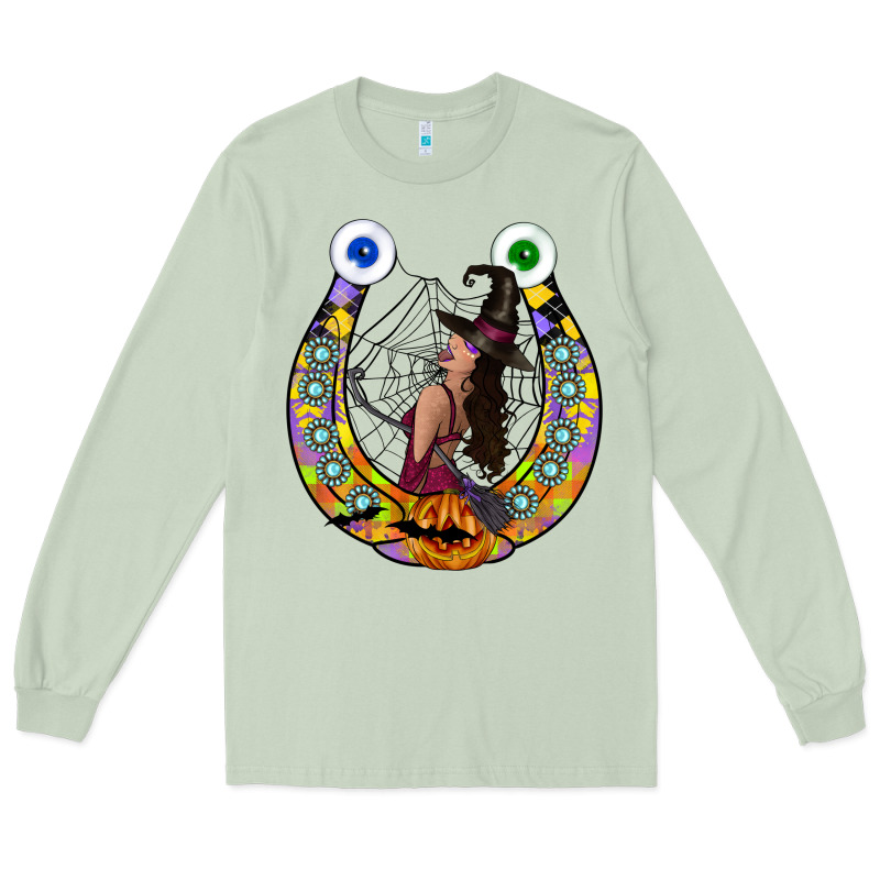 Halloween Horseshoe Long Sleeve Tee by CowhideDigitalArt | Teevron